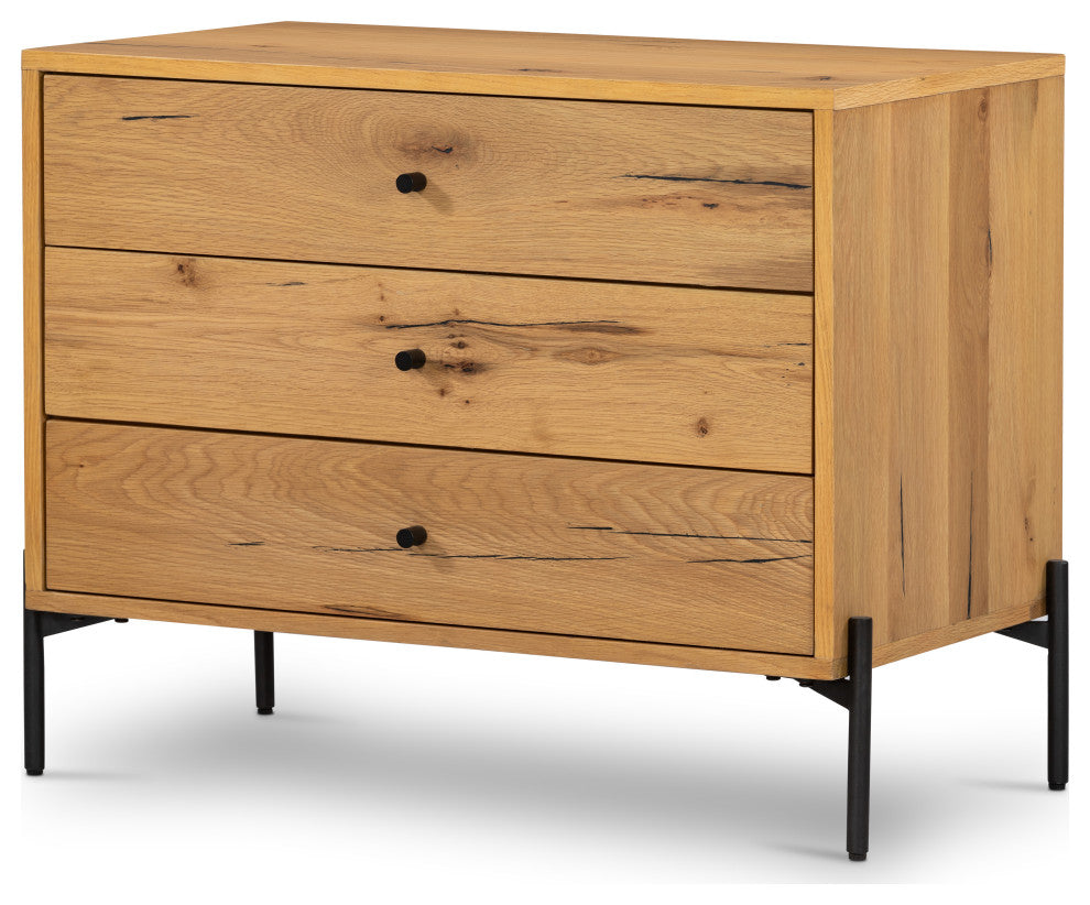 Eaton Large Nightstand-Light Oak Resin