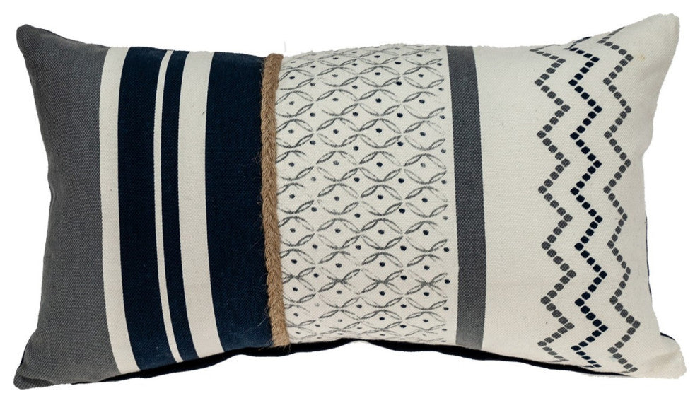 Boho Geo Braid Lumbar Pillow
