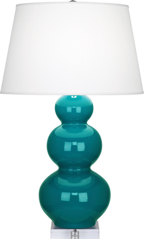 Robert Abbey RA-A363X 1-Light Table Lamp, Triple Gourd