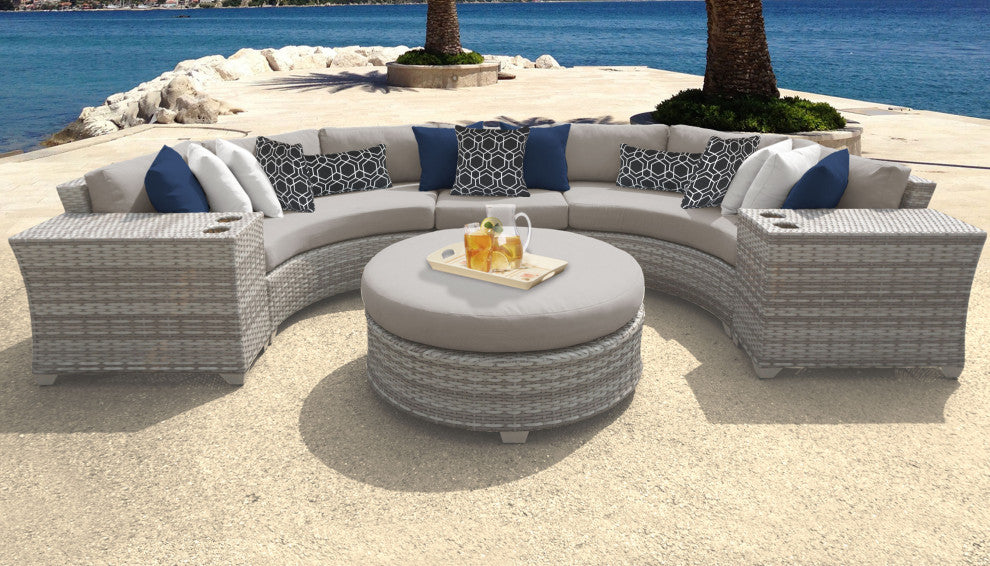 Fairmont 6 Piece Outdoor Wicker Patio Furniture Set 06c