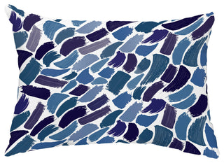 Wenstry 14"x20" Abstract Decorative Outdoor Pillow, Blue