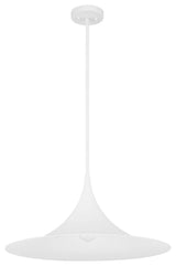 Bowdin 1-Light Pendant, Bisque White