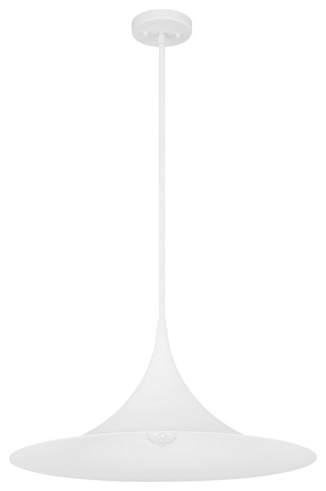 Bowdin 1-Light Pendant, Bisque White
