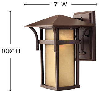 Hinkley Harbor Small Wall Mount Lantern, Anchor Bronze