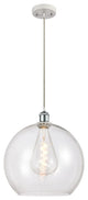 Innovations 516-1P-WPC-G122-14-LED 1-Light Pendant, White, Polished Chrome