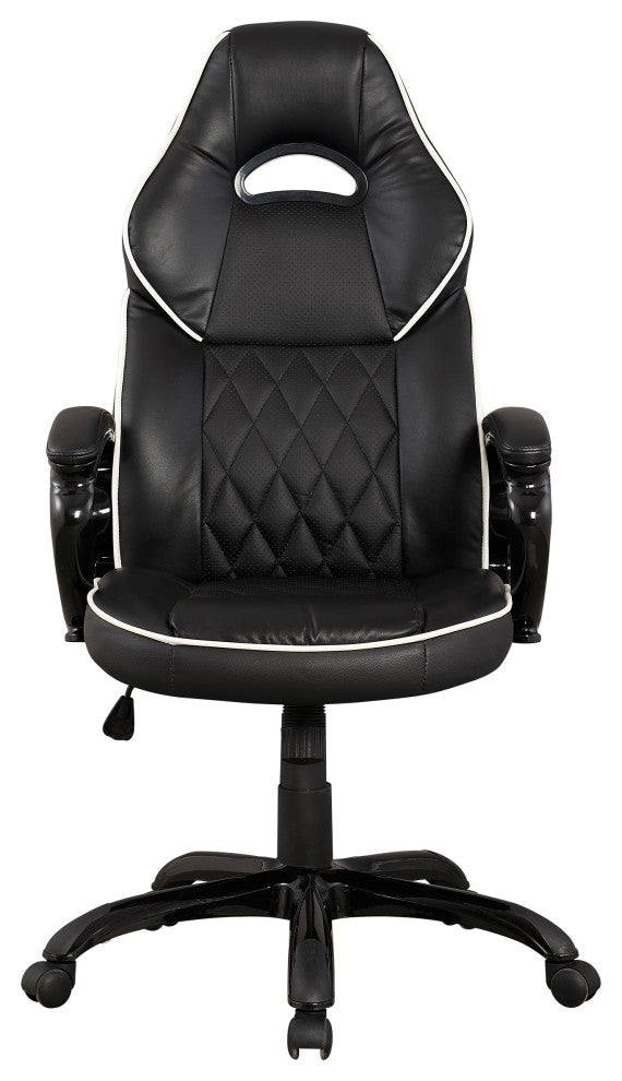 Techni Mobili High Back Executive Sport Race Office Chair. Color: Black