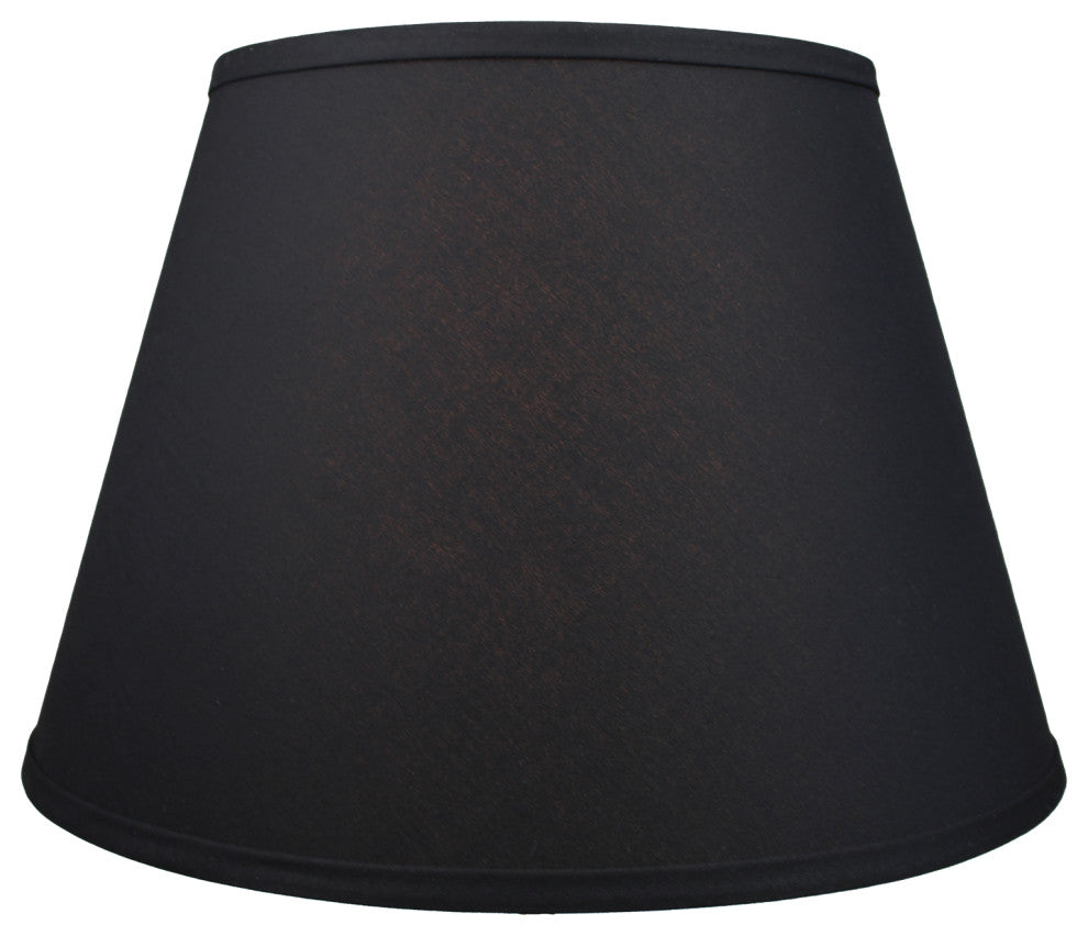 Fenchel Shades 10"x16"x11" Spider Attachment Empire Lamp Shade, Linen Black
