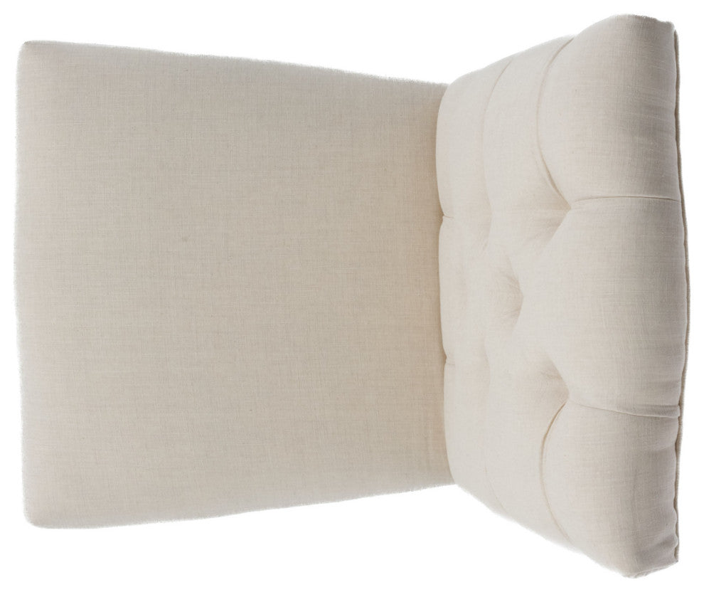 GDF Studio Prince Fabric Dining Chair, Set of 2, Natural Plain
