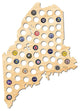 Maine Beer Cap Map
