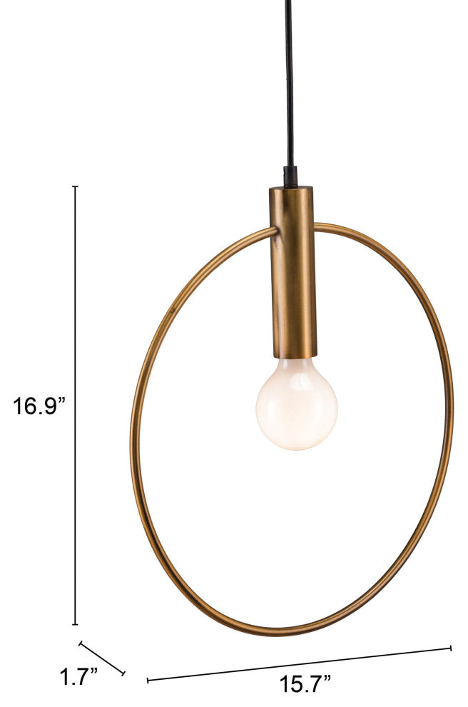 Pendant Ceiling Light Fixture, Steel Metal, Brass, Gold, Kitchen LoungeLobby