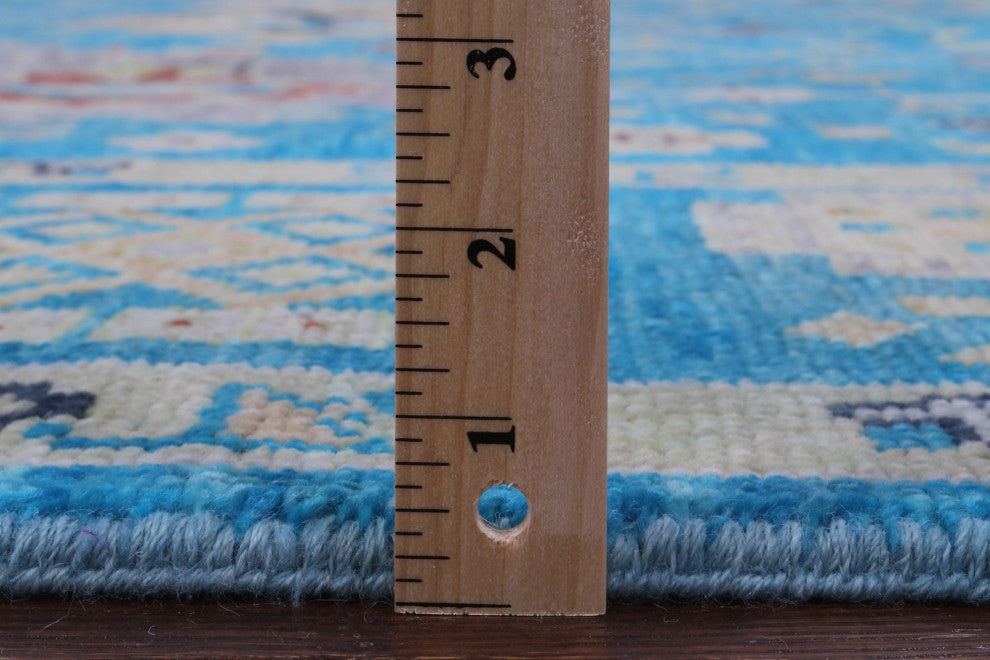 Hand Knotted Turkish Oushak Wool Rug 9' 2" X 11' 9" - Q15647