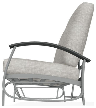 Belle Isle Cushion Deep Seating 2-Seat Glider, Hither Pewter/Graphite