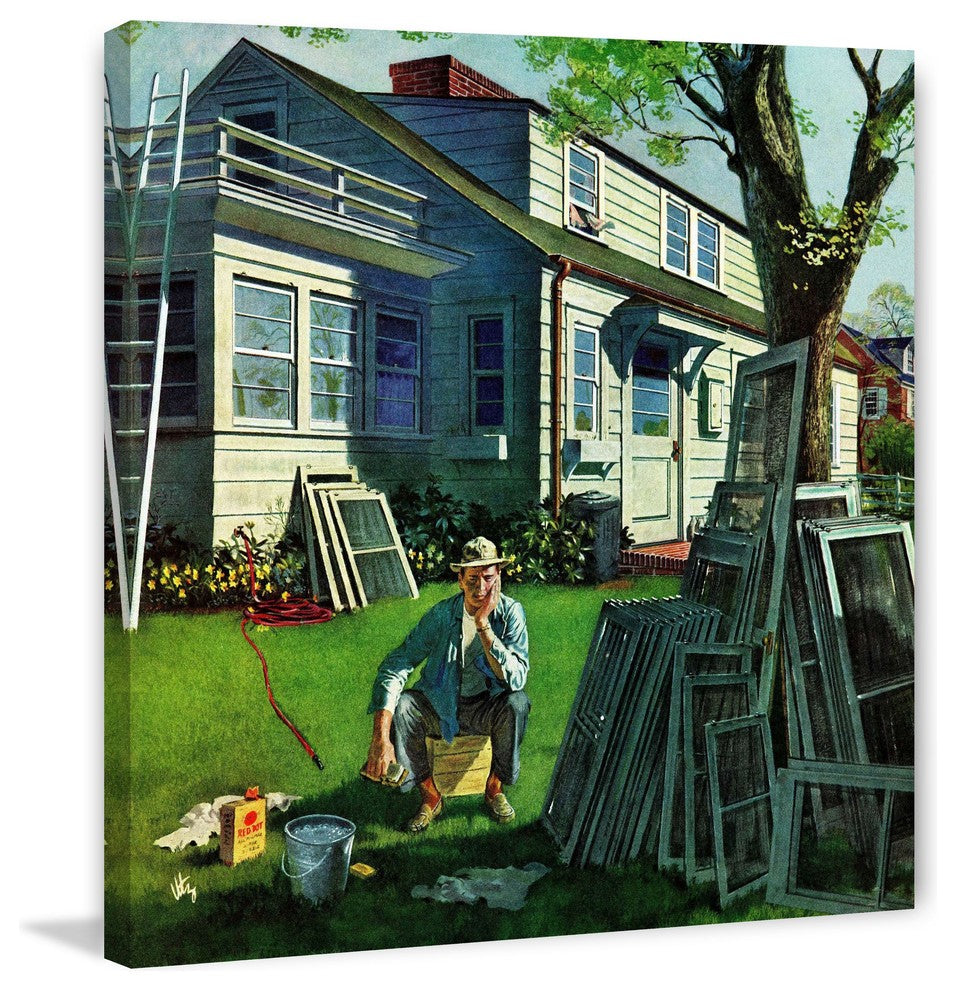 "Window Screens" Painting Print on Canvas by Thornton Utz