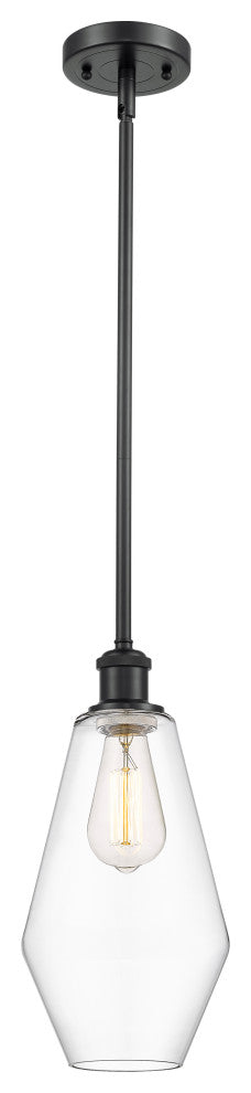 Innovations 516-1S-BK-G652-7 1-Light Mini Pendant, Matte Black