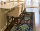 Fine Vintage Distressed Bradyn Navy/Rust Runner, 4'1x9'4