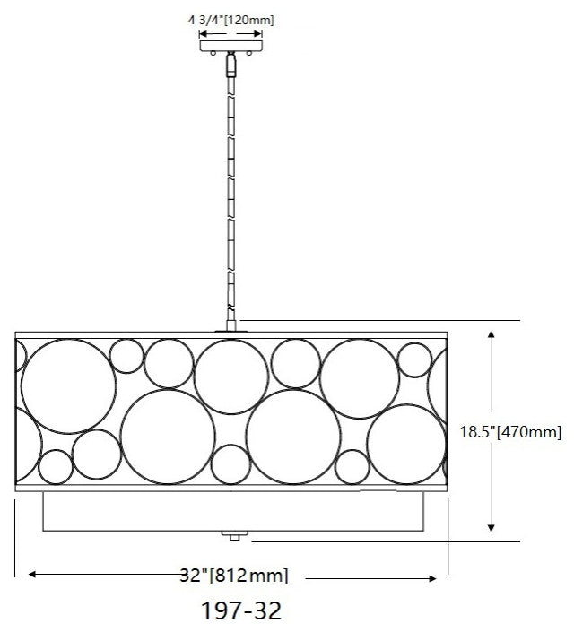 Zlite 197-32MB 5-Light Pendant, White