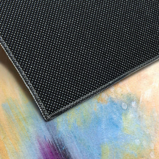 Big Splash Abstract Art Area Rug, 7.5'x10.3'