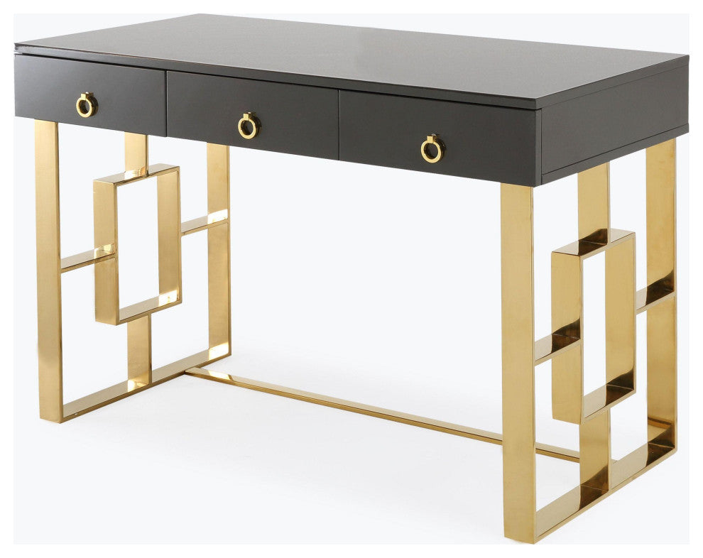 Audrey Gray Lacquer Desk