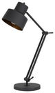 Benzara BM271960 33" Adjustable Modern Industrial Metal Task Desk Lamp, Black