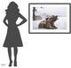 "Napping on a Bear" Framed Digital Print by Olga Barantseva, 44x32"