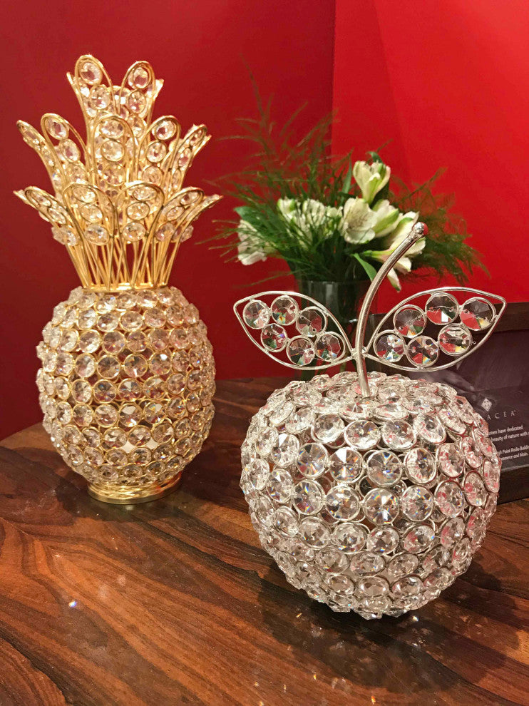 Crystal Gold Pineapple With votive