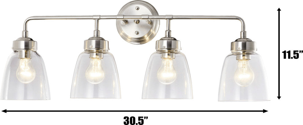 Varaluz-341B04SN-Four Light Bath Satin Nickel
