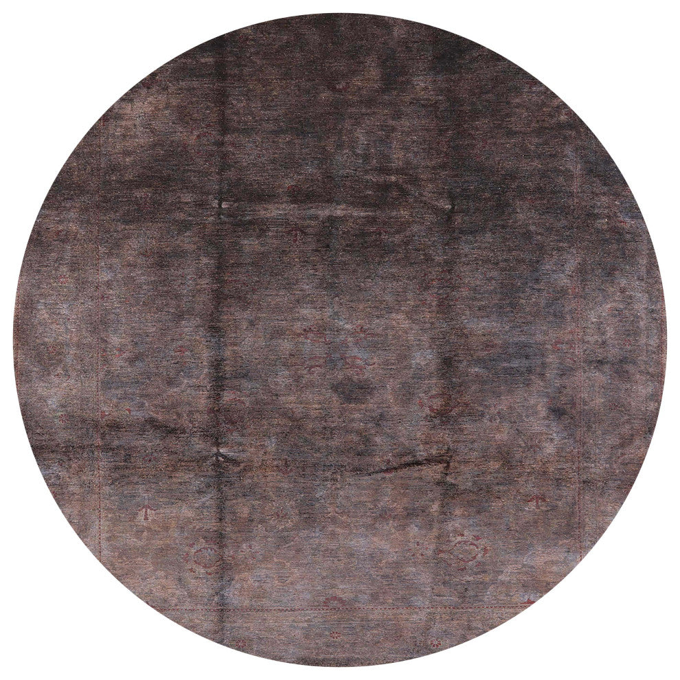 Ahgly Company Indoor Round Mid-Century Modern Area Rugs, 4' Round