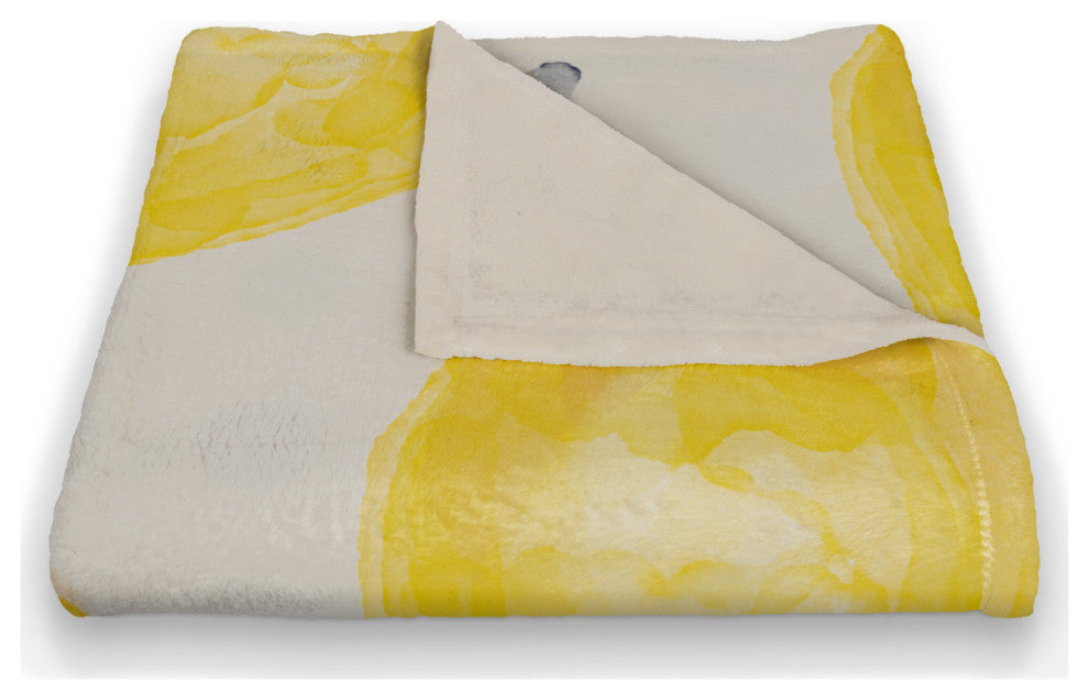 Lemon Pattern 6 50x60 Coral Fleece Blanket