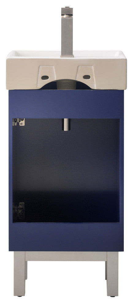 Stella Modern Blue 16.5" Single Sink Vanity