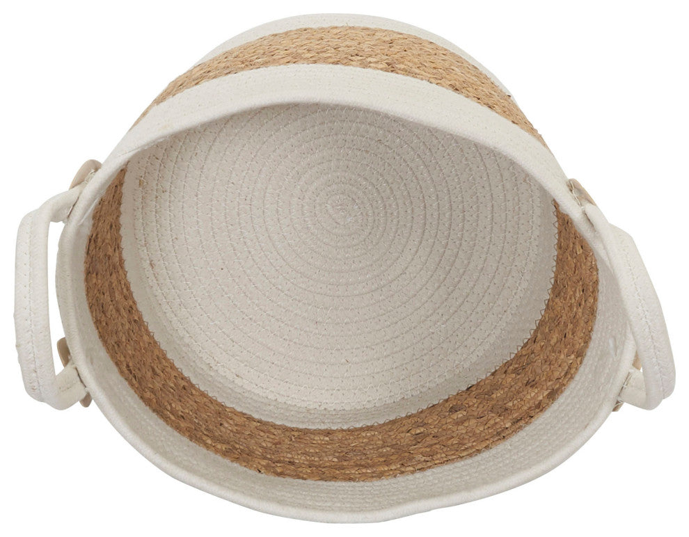 Corn and Hyacinth Wicker Basket