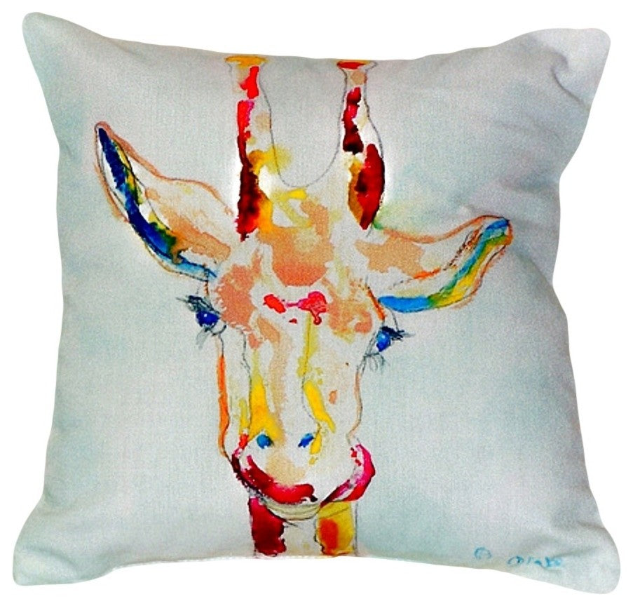 Giraffe No Cord Pillow - Set of Two 18x18