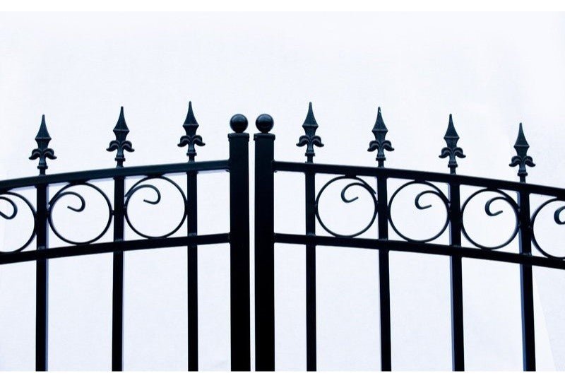 Aleko Driveway Gates Iron Wrought Steel Prague Style, 16'
