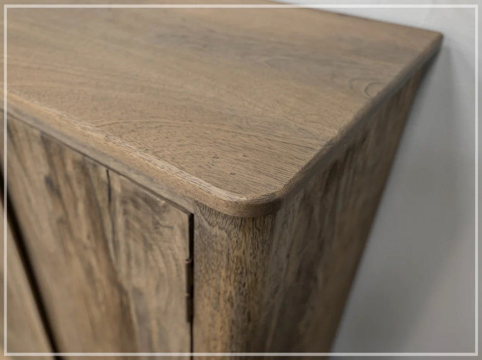 Lotus Rustic Modern 4 Door Multi Purpose Console