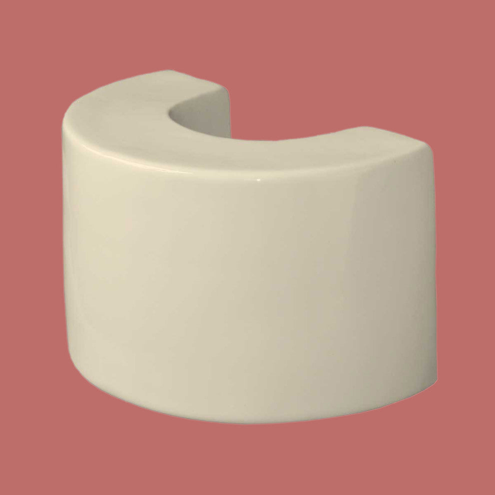 Bathroom Pedestal Sink Extender Booster 8" H Biscuit Ceramic |