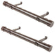 Collin 1.5" Side Curtain Rod, Cocoa, 24"