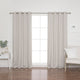 Basketweave Faux Linen Grommet Blackout Curtains