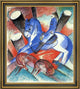 Franz Marc Saint Julian l'Hospitalier - 16" x 20" Framed Premium Canvas Print