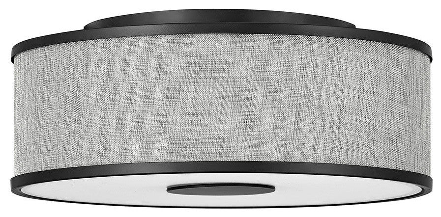Hinkley Halo Medium Flush Mount, Black