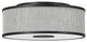 Hinkley Halo Medium Flush Mount, Black