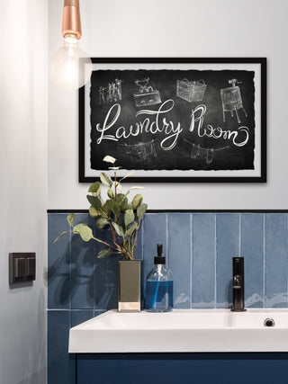 "Laundry Room" Framed Painting Print, 18x12