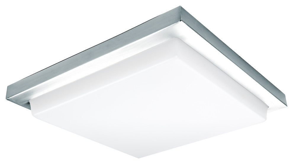 Metro LED Energy Star Square Flush Mount, Chrome
