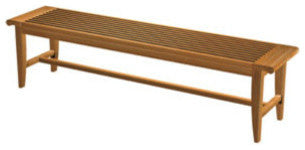 Laguna 6' Backless Bench, No Cushion