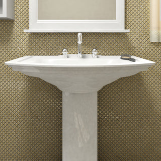 Hudson Diamond Porcelain Mosaic Floor and Wall Tile, Caffe, Sample