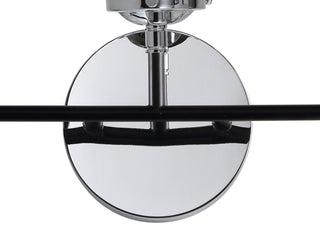 Caleb 1-Light Brass Wall Sconce, Chrome/Black, 3 - Light(s)
