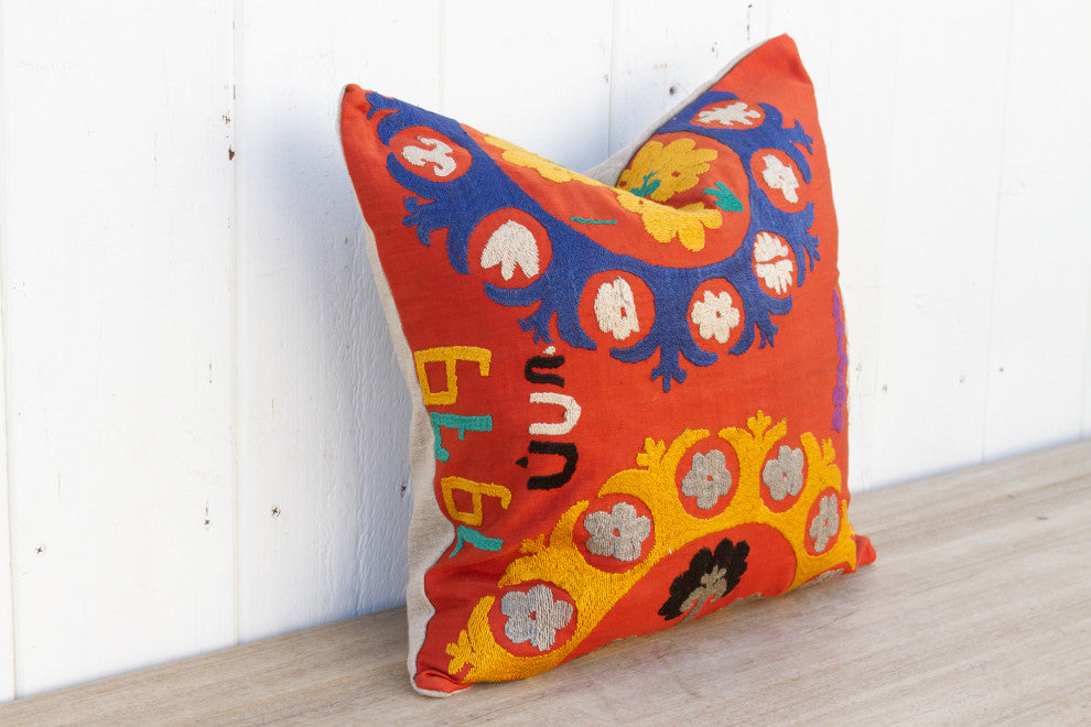 Aabroo Suzani Square Pillow