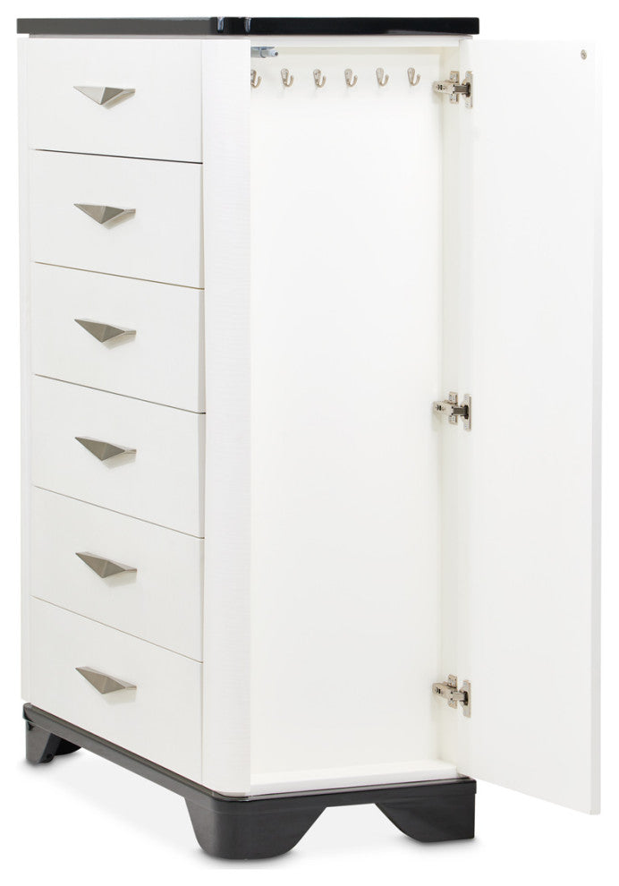 Tuxedo 6-Drawer Chest, Piano Keyboard