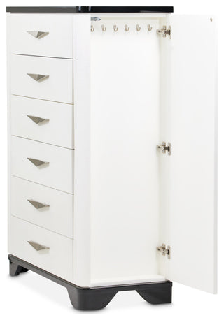 Tuxedo 6-Drawer Chest, Piano Keyboard