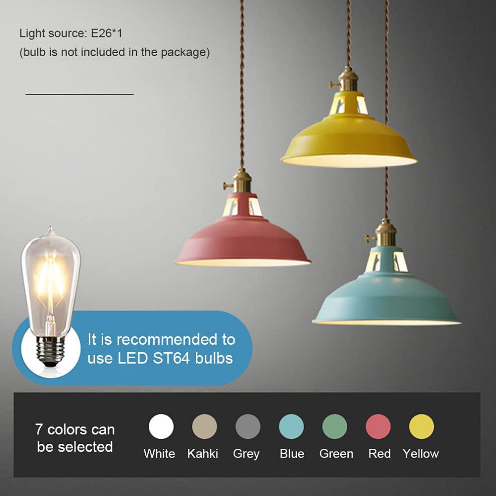 Blue Pendant Light Fixture for Kitchen Island Adjustable Pendant Lighting