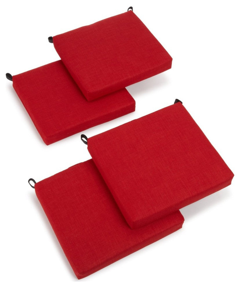 20"x21" Spun Polyester Chair Cushion, Set of 4, Cherry