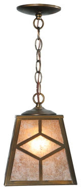 8 Square Diamond Craftsman Mini Pendant